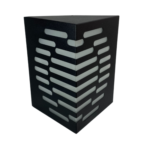 Arandela Alumínio Efeito Luminoso Interno ou Externo - 6222 Preto Texturizado