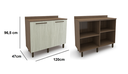 Ver imagem 6 de Cozinha Modulada 7 Peças Evolution Tannat/legno Crema