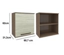 Ver imagem 7 de Cozinha Modulada 7 Peças Evolution Tannat/legno Crema