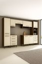 Ver imagem 1 de Cozinha Modulada 7 Peças Evolution Tannat/legno Crema