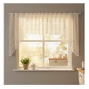 Ver imagem 1 de Cortina Renda Bando Cozinha Cascata 3,00 x1,00ALT Diversas:Arabesco Creme