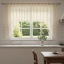 Ver imagem 3 de Cortina Renda Bando Cozinha Cascata 3,00 x1,00ALT Diversas:Arabesco Creme