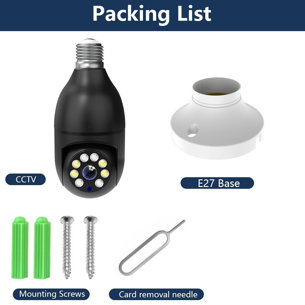 Câmera de Segurança inteligente 360° Wi-Fi 5G i-100 - 3