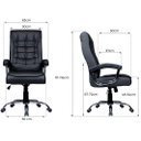 Ver imagem 5 de Cadeira de Escritório Presidente Munique Preta Original Conforsit