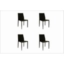 Ver imagem 2 de Conjunto Sala de Jantar Mesa Eiffel Redonda 120cm Tampo MDF com 4 Cadeiras Amanda Marrom