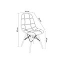 Ver imagem 4 de Conjunto Sala de Jantar Mesa Eiffel Redonda 120cm Tampo MDF com 4 Cadeiras Eiffel Botonê