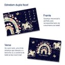 Ver imagem 4 de Edredom Dupla Face para Foto Bebê Mêsversário Unicórnio Azul