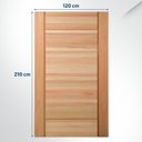 Ver imagem 2 de Folha de Porta Maciça 210x120cm Eucalipto PM95 Clean Cruzeiro Portas