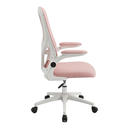 Ver imagem 5 de Cadeira Escritório Giratória Ergonômica com Tela Mesh Altura Ajustável Rosa
