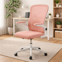 Ver imagem 3 de Cadeira Escritório Giratória Ergonômica com Tela Mesh Altura Ajustável Rosa