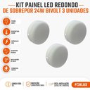 Ver imagem 2 de Painel LED Redondo Sobrepor Foxlux 24W 3000k Kit com 3