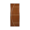 Kit Porta de Madeira Decorada 212x65cm com Batente de Aluminio 3,6cm Gáucha Mgm - 1