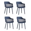 Ver imagem 2 de Conjunto Sala de Jantar Mesa Eiffel Redonda 120cm Tampo MDF com 4 Cadeiras Marcela 