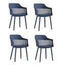 Ver imagem 2 de Conjunto Sala de Jantar Mesa Eiffel Redonda 120cm Tampo MDF com 4 Cadeiras Marcela