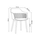 Ver imagem 6 de Conjunto Sala de Jantar Mesa Eiffel Redonda 120cm Tampo MDF com 4 Cadeiras Marcela 