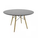 Ver imagem 4 de Conjunto Sala de Jantar Mesa Eiffel Redonda 120cm Tampo MDF com 4 Cadeiras Marcela 