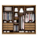 Ver imagem 2 de Guarda Roupa Casal 100% Mdf 6 Portas 6 Gavetas - Livorno-cumaru - Móveis Novo Horizonte
