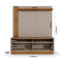 Ver imagem 4 de Estante Home Theater Fortaleza 1.6 Grigio Fosco/Canela para TV até 60” - Mobler