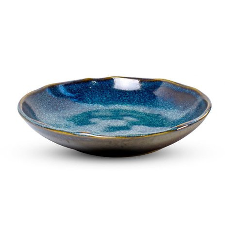 Prato Fundo de Cerâmica Stoneware Oceano 22,5cm 1 Peça - Porto Brasil