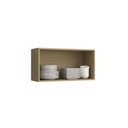 Ver imagem 3 de Armário Aéreo 2 Portas 80x45 cm Valência Amadeirado Claro 100% MDF Casamia