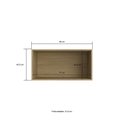 Ver imagem 2 de Armário Aéreo 2 Portas 80x45 cm Valência Amadeirado Claro 100% MDF Casamia