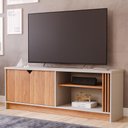 Ver imagem 2 de Rack Bancada Volpi 154cm Off White/cinamomo para Tv até 55” - Permóbili