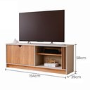 Ver imagem 5 de Rack Bancada Volpi 154cm Off White/cinamomo para Tv até 55” - Permóbili