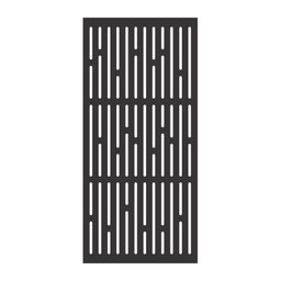 Painel Vazado Divisória Mdf London Preto Decore Painéis e Divisórias 0,60x2,20m - 1