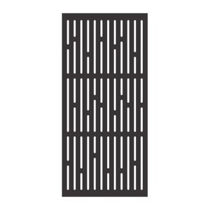 Painel Vazado Divisória Mdf London Preto Decore Painéis e Divisórias 0,60x2,20m