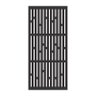 Painel Vazado Divisória Mdf London Preto Decore Painéis e Divisórias 0,60x2,20m - 1