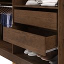 Ver imagem 6 de Guarda Roupa Casal Elegance 6 Portas Imbuia Rústico Vila Rica