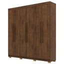 Ver imagem 1 de Guarda Roupa Casal Elegance 6 Portas Imbuia Rústico Vila Rica