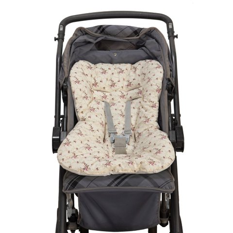 Capa de Carrinho Tr - Floral Ferrugem