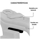 Ver imagem 4 de Maca Estofada Estética Botonê 70 Cm Sobrancelha Cilios Cor:branco