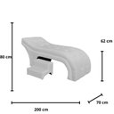 Ver imagem 7 de Maca Estofada Estética Botonê 70 Cm Sobrancelha Cilios Cor:branco
