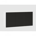 Ver imagem 1 de Armário Aéreo 120 Cm 3 Portas Dora Luciane Móveis Preto Txt