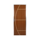 Ver imagem 1 de Kit Porta de Madeira Decorada 212x95cm com Batente de Aluminio 3,6cm Gáucha MGM Abertura Direita Marrom/Mogno