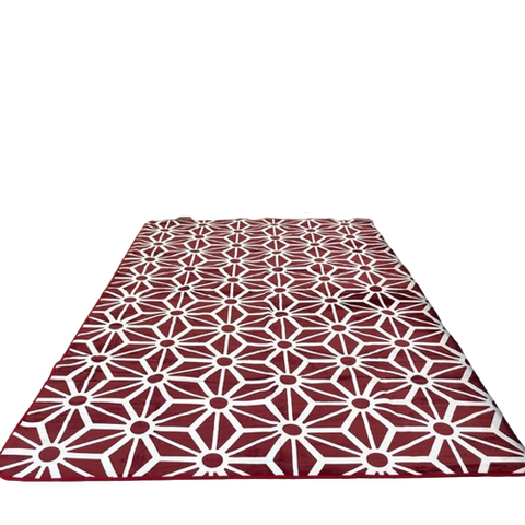Tapete Flannel Sala Quarto Luxo Macio 2,00x1,40 Vermelho