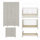 Ver imagem 7 de Quarto de Bebê Completo com Berço Americano 3 em 1 p/Colchão 130x70cm Allegra Multimóveis MP4582