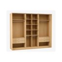 Ver imagem 6 de Guarda Roupa Casal 6 Portas (2 C/ Espelho) e 4 Gavetas Ph 1807 Carvalho Nature/off White - Herval