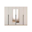 Ver imagem 4 de Guarda Roupa Casal 6 Portas (2 C/ Espelho) e 4 Gavetas Ph 1807 Carvalho Nature/off White - Herval