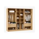 Ver imagem 7 de Guarda Roupa Casal 6 Portas (2 C/ Espelho) e 4 Gavetas Ph 1807 Carvalho Nature/off White - Herval