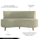 Ver imagem 3 de Sofá Living 3 Lugares 160cm Aang Pés Palito Bouclê Verde Oliva G33 - Gran Belo
