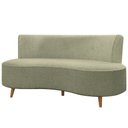 Ver imagem 2 de Sofá Living 3 Lugares 160cm Aang Pés Palito Bouclê Verde Oliva G33 - Gran Belo