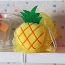Ver imagem 1 de Esponja de Banho Bouton Frutas Abacaxi com Corda Nylon Amarelo