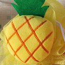 Ver imagem 2 de Esponja de Banho Bouton Frutas Abacaxi com Corda Nylon Amarelo