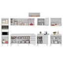 Ver imagem 6 de Armário de Cozinha Modulada de Canto 9 Peças CP05 Balcão com Tampo Branco - Lumil Lumil Móveis