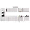 Ver imagem 7 de Armário de Cozinha Modulada de Canto 9 Peças CP05 Balcão com Tampo Branco - Lumil Lumil Móveis