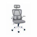 Ver imagem 3 de Cadeira Presidente Legacy Ergonômica Tela Mesh Apoio Cabeça até 120kg Cinza
