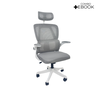 Cadeira de Escritório Presidente Executiva Oficial Legacy - Cinza + E-book - 2